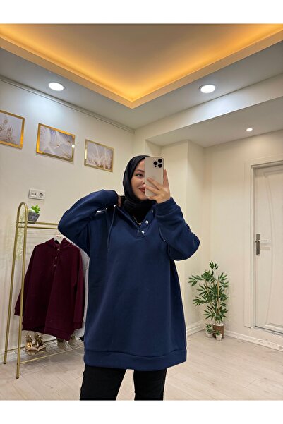 Marka Üç iplik şardonlu sweatshirt