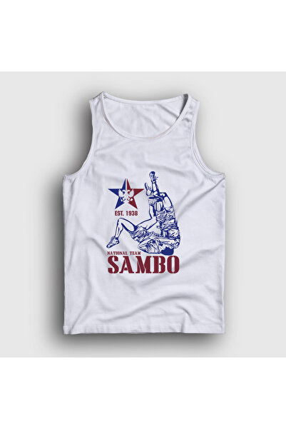 Presmono Unisex White Team Ufc Mma Fighter Sambo Tank Top 584211Tt