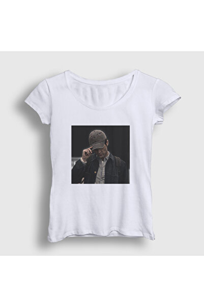 Presmono Women's White Joe Goldberg Penn Badgley Series You T-Shirt 582508Tt