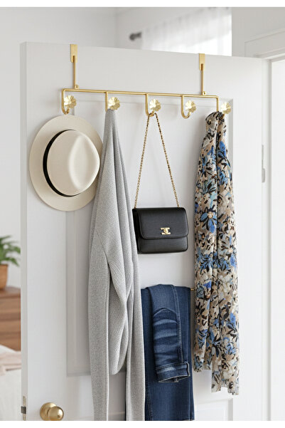 mazory decor Dekoratif Metal Gold Amerikan Kapı Arkası Askılık Organizer Ve Mutfak Banyo Kapı Arkası Askılık