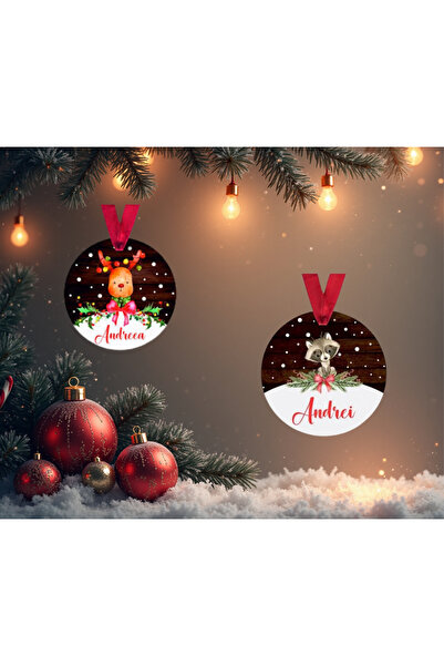 CrisPrint Set of 2 Personalized Balloons – Names Andrei & Andreea