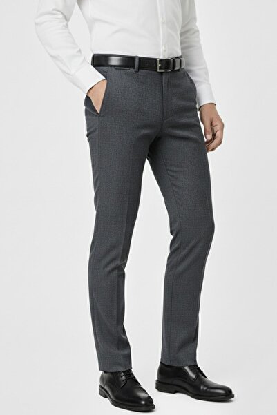 Günce Men's Regular Fit Fabric Trousers Lycra Fabric Bgl-St05034