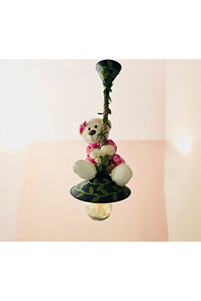 Tiny Desing Accessorıes Peluş Ayıcık Figürlü Çocuk Odası Avizesi / Sarkıt Lamba