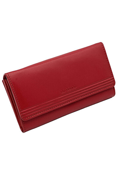 Micutz Women's wallet, made of genuine leather, 18x10x3 cm, Ferrari Red Color by Micutz