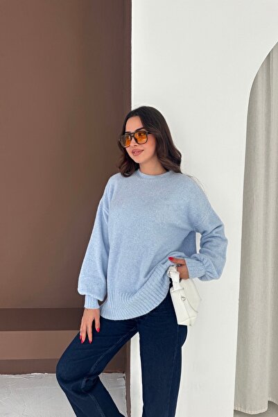 Noi Belis Oversized Basic Soft Textured Knitwear Sweater Aw25Kz0115