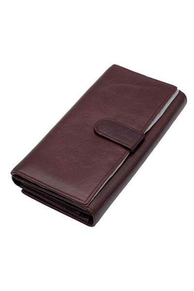 Micutz Women's leather wallet, Pure Elegance Collection, Burgundy color