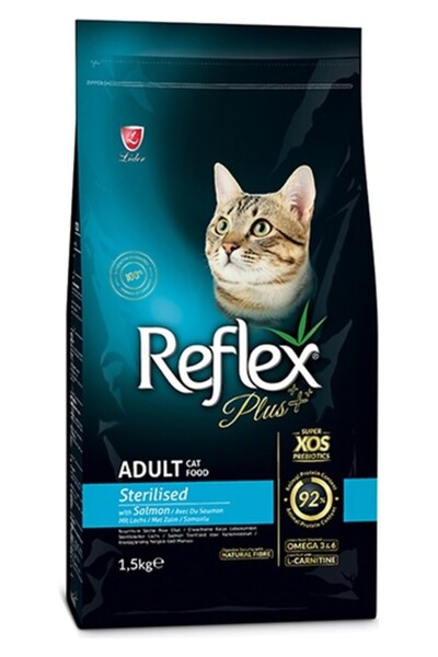 Reflex Plus Kısırlaştırılmış Somonlu Yetişkin Kedi Maması 1.5 kg