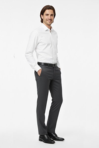 Günce Men's Regular Fit Fabric Trousers Lycra Fabric Bgl-St05030