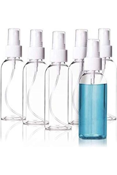 GENERIC4 Store 77 Refillable Makeup Spray Bottle Set - 6 Pieces, Transparent/White