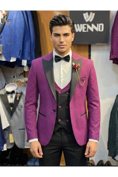 WENNO Glittery Pink Tuxedo