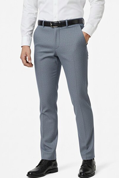 Günce Men's Regular Fit Fabric Trousers Lycra Fabric Bgl-St05034