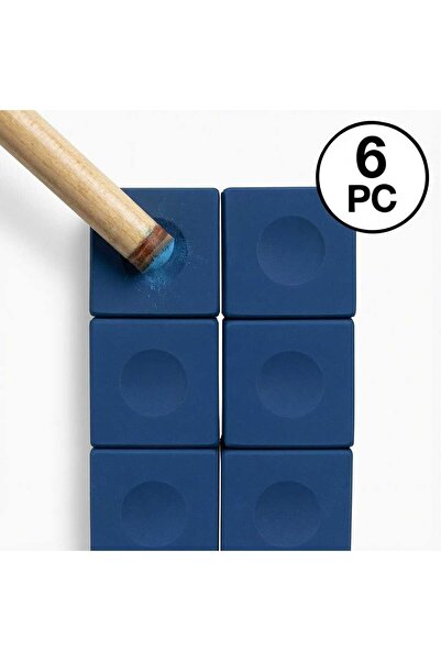 Fstyle Professional Billiard Cue Chalk - 6 Pieces - To enhance grip, reduce errors and improve control and accuracy