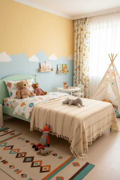 Limitless Natural Cotton, Soft Single Pique, Sofa Cover, Multi-Purpose Cover 160X220 Cm.