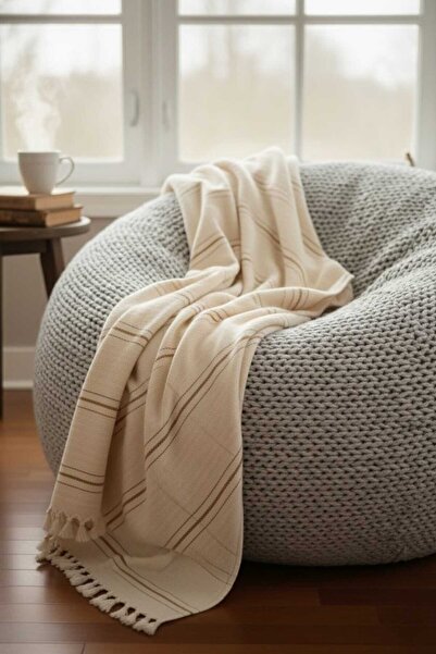 Limitless Natural Cotton, Soft Battal Size Pique, Seat Cover, Multi-Purpose Cover 240X260 Cm.