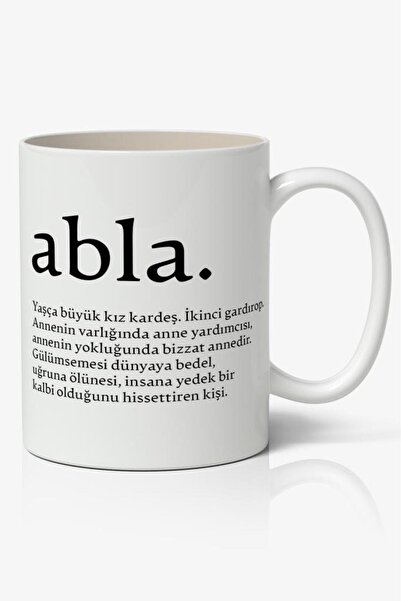 Toyaso Big Sister Meaningful Saying Written White Mug Cup Gift for Friend or Lover