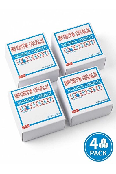 Fstyle Four pieces of magnesium powder for weightlifting and sports, anti-slip. Weightlifting powder.