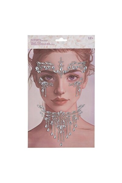 OEM Crystal Rhinestone Stickers Silver Drops for Face & Neck