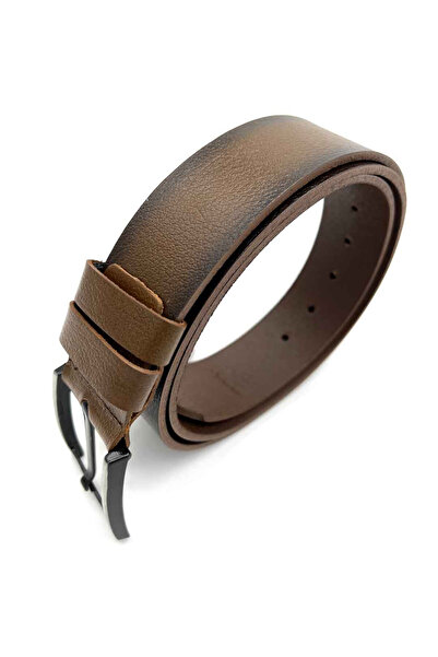 Micutz Men's Genuine Leather Belt Brown, Width 4.2 cm, Size 115 cm(48)