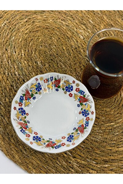 Arsila Home GÜRAL PORSELEN Yaldızlı 6 lı Çay Bardağı Altlığı