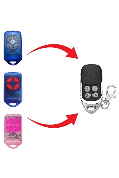 Generic Albarrak Gate/Garage Door Remote Compatible with ATA PTX-4 433.92MHz 4-Channel (Blue)