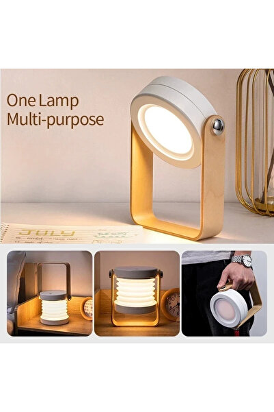 LIXADA Lancoon Rechargeable Lantern Light 360°Adjustable Foldable Portable Lamp with 3 Levels Brightness