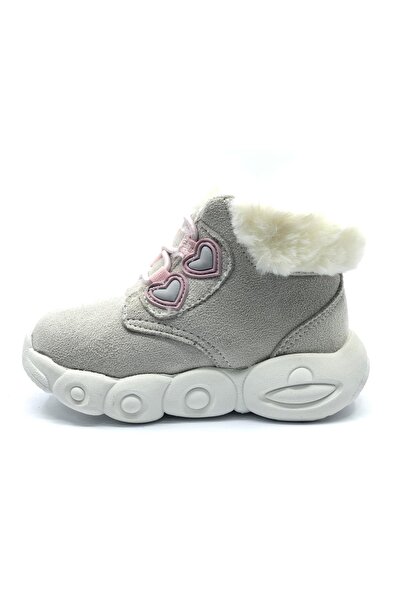 KOCAMANLAR Cool Lici First Step Baby Orthopedic Children's Baby Boots Gray
