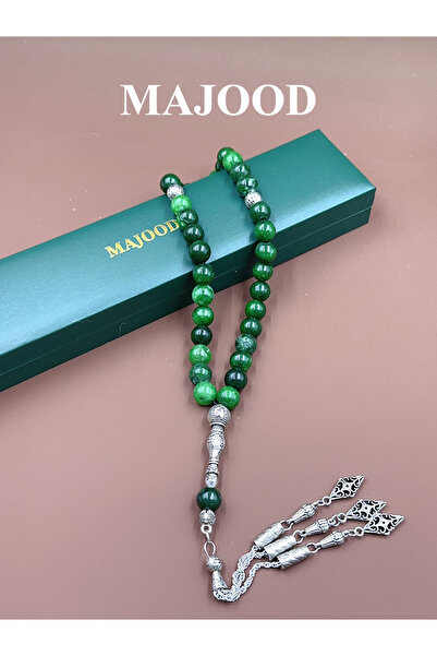 MAJOOD 33 سبحة صلاة من العقيق الطبيعي/سبحة/10 مم/للرجال والنساء/هدية رمضانية ...