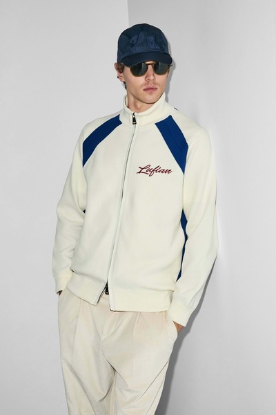 Lufian 112100081 Shine Men's Cardigan Men's Jacket White