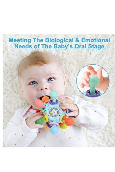GENERAL'S Baby Montessori Sensory Teething Toy - Food Grade Silicone, 0-18 Months