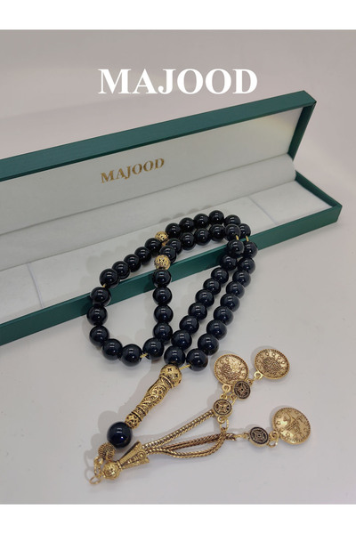 MAJOOD 45 مسبحة صلاة من الكريستال الصناعي/تسبيح/10 مم/للرجال والنساء/هدية رمض...
