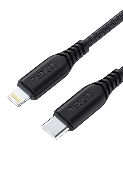 parkiz Type-C to Lightning Cable 27W 3A — Fast Charge for iPhone/iPad, Reinforced