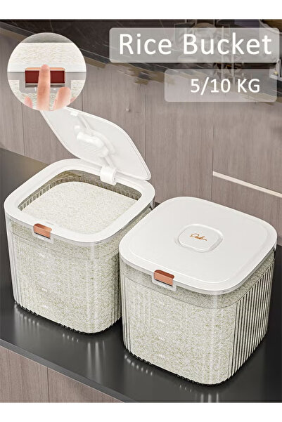 Generic Rice barrel food dispenser, rice container, grain storage container