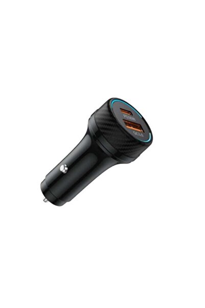 parkiz PC03 Fast Car Charger 55W QC4.0 Dual USB-A Carbon Design