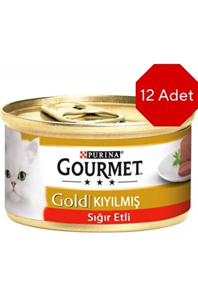 Whiskas Purina Gourmet Kıyılmış Sığır Etli Konserve Kedi Maması 12 Adet 85GR