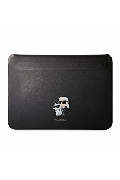 Karl Lagerfeld 14" Magnetic Laptop Sleeve - (KLCS14SAKCPMK) - Black (Karl & Choupette)