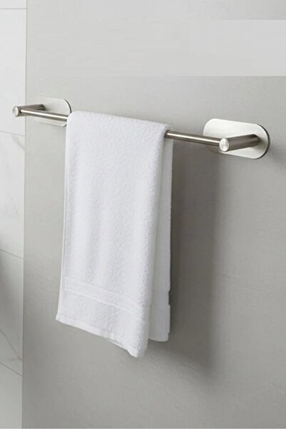 bulut art 3-Piece Stainless Steel Adhesive Towel Rack and Toilet Paper Holder |   Installation Without Drilling Moisture Resistant