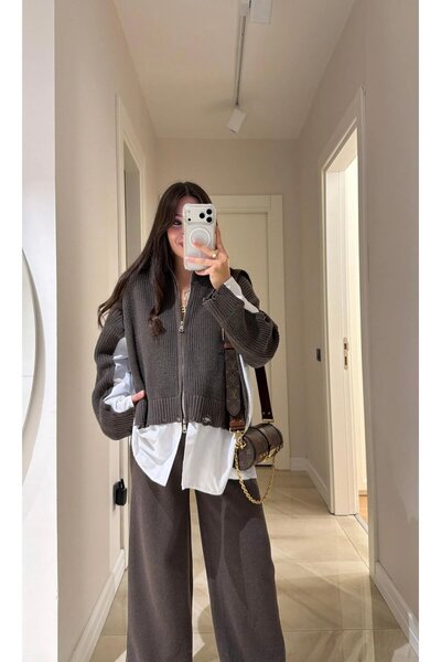 UNBOX The Effortless Knit Set Black Beige Grey