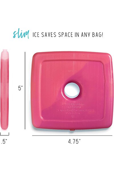 Fit + Fresh Fit & Fresh Slim Reusable Ice Packs, 4-Pack Multi-Color (Model 336HLJP)