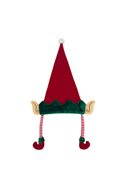 Christmas Magic Elf Hat with Plaits Child Size 24x43cm