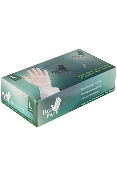 Bes Pack Large Disposable Gloves (L, 100 pcs)