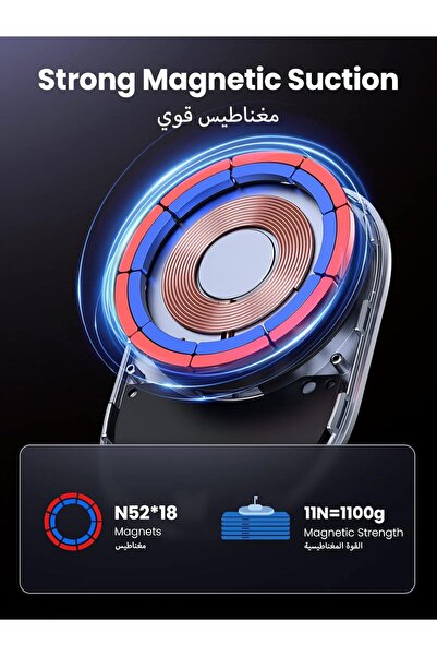 Generic UGREEN iPhone MagSafe 2-in-1 Car Wireless Charger Holder (Dashboard/Air Vent)