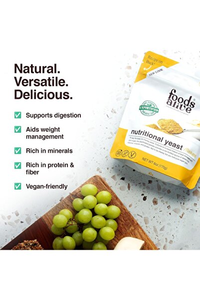 Foods Alive Nutritional Yeast 170 g, L-Carnitine, Powder