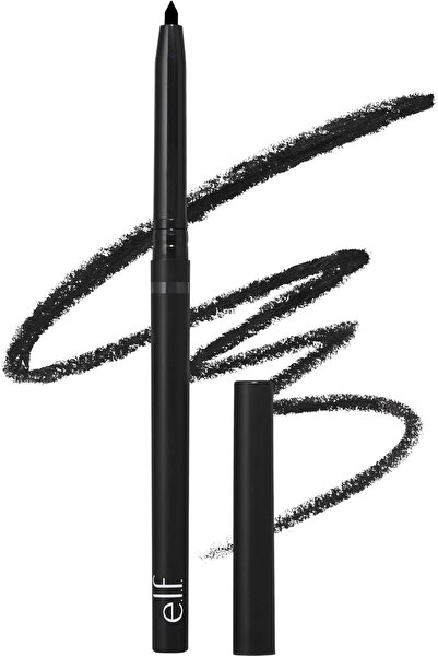 e.l.f cosmetic e.l.f. No Budge Retractable Waterproof Eyeliner Pencil, Black, 0.006 Ounce