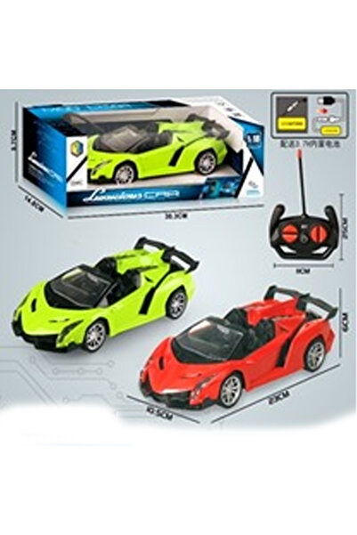 Toysea 1:18 Luxurious RC Car with LED Headlights, 6-Function 2.4GHz Remote Car
