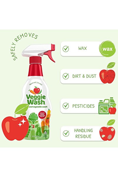 Veggie Wash Fruit & Vegetable Wash, 16 Fl Oz (Pack of 2)
