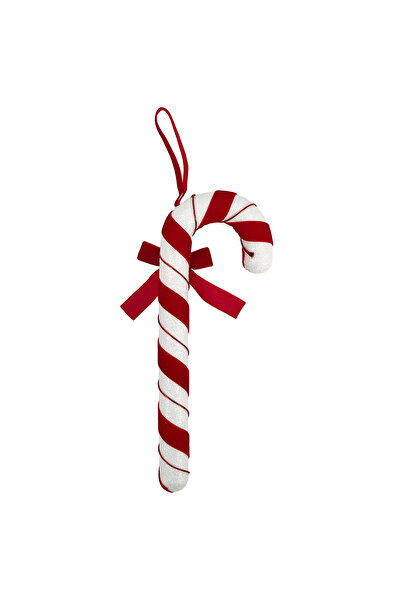 Christmas Magic Hanging Candy Cane Red/White 31cm