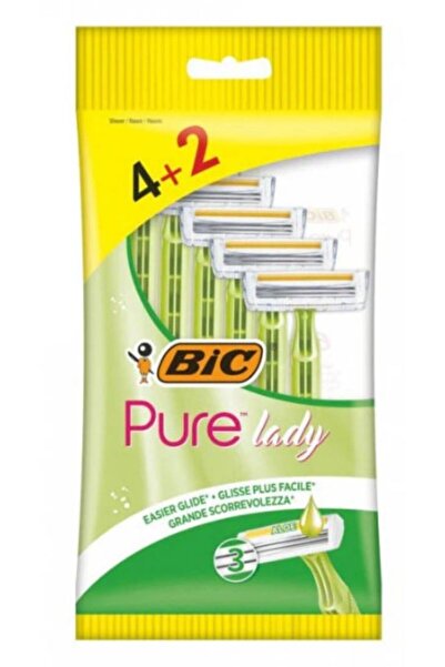 Bic Bic Pure lady Razor Blades 3 (4 + 2 Pieces)