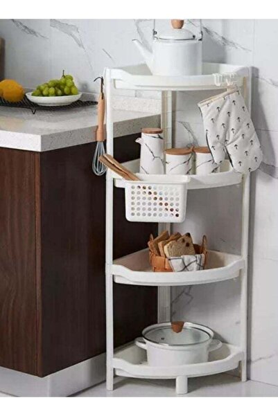 Generic Corner Shelf Bathroom Storage Organizer 4-Tier Toilet Storage Rack