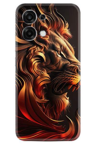 Kılıfland Oppo A6 Pro Kılıf Boutique Baskılı Resimli Süper Arslan Pcode -072