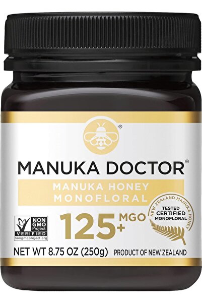 Manuka Honey مانوكا دكتور - عسل نيوزيلندي نقي ١٠٠٪، MGO ١٢٥+ أحادي الزهرة (٨٫...